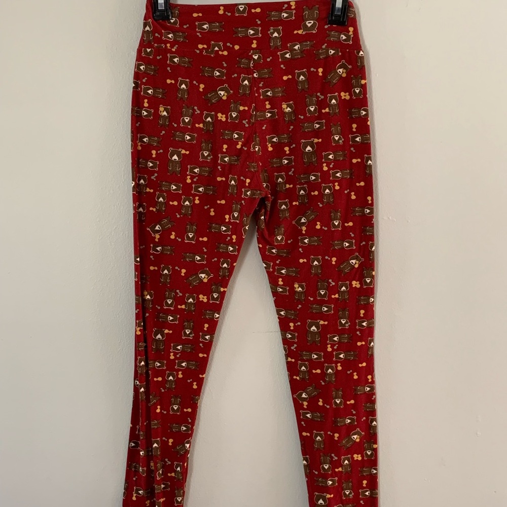 🐻 Like new! One-Size LuLaRoe Bear Leggings